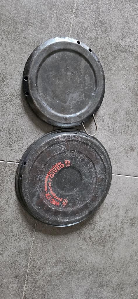 Oude metalen kookplaat/ sudderplaat, Ophalen of Verzenden
