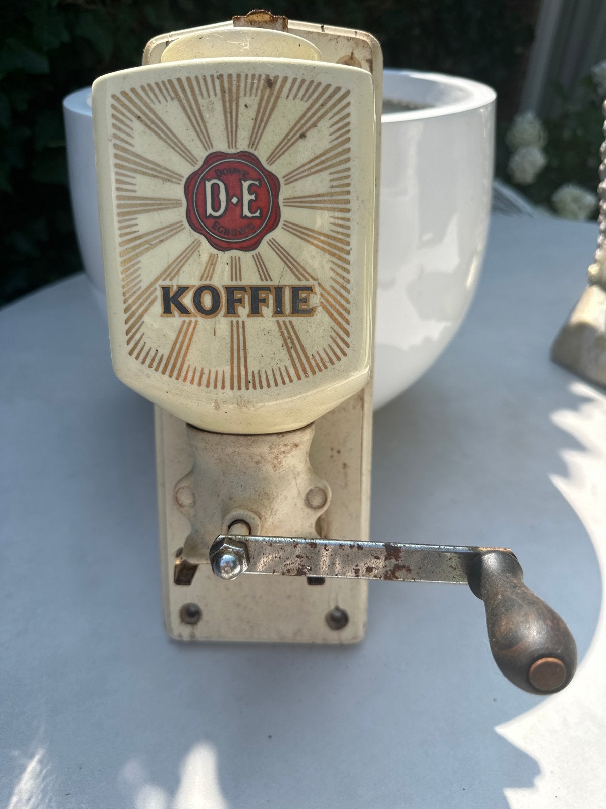 Antieke Douwe Egberts Koffiemolen - Wandmodel, Antiek en Kunst, Ophalen