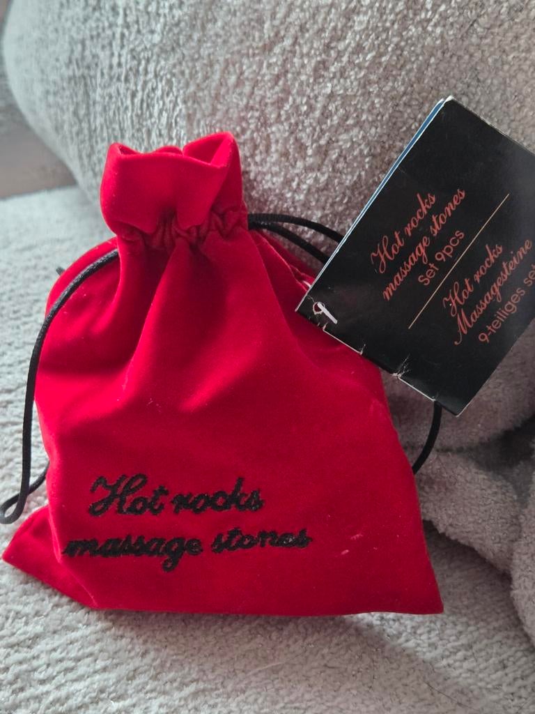 Nieuwe Hot Rocks Massagestenen Set - 9 stuks, Ophalen, Nieuw, Hotstone