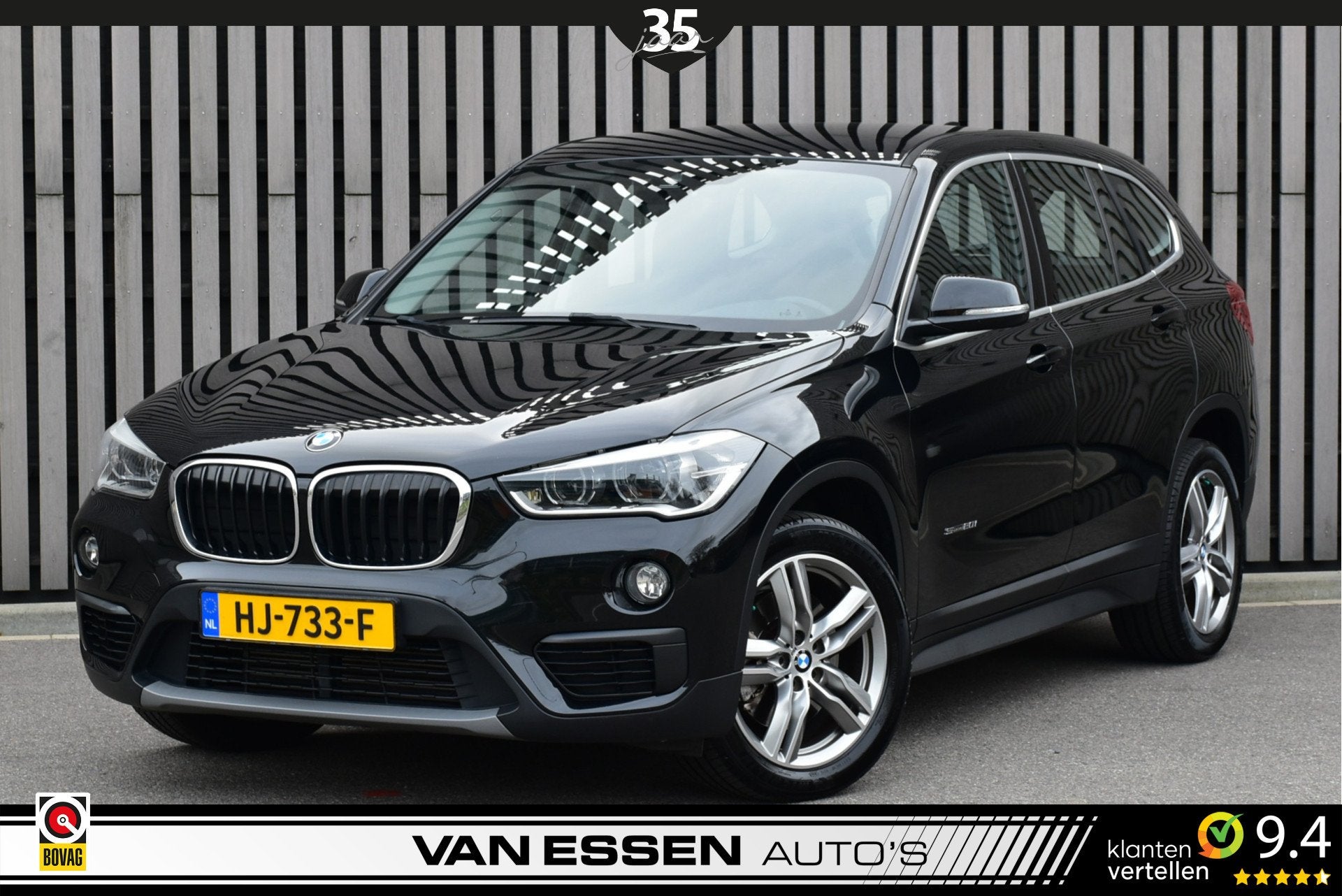 BMW X1 sDrive20i Essential Automaat Xenon Navigatie Cruise C, Auto's, 1998 cc, Euro 6, Zwart, Origineel Nederlands