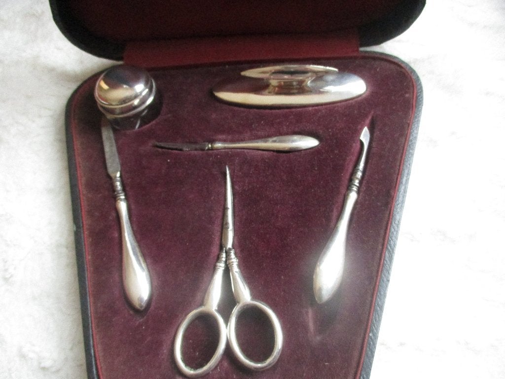 zilveren manicure set, Ophalen of Verzenden, Zilver