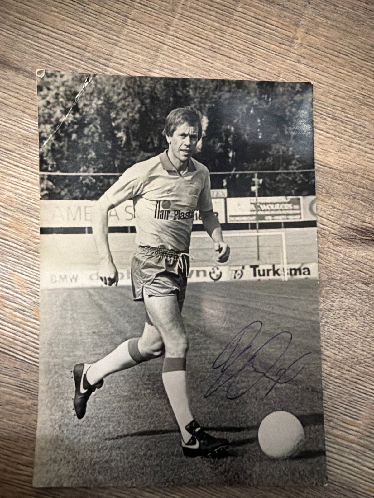 Gesigneerde foto Gerrie Mühren - Instructeur Nike, Ophalen of Verzenden, Gebruikt, Ajax, Poster, Plaatje of Sticker