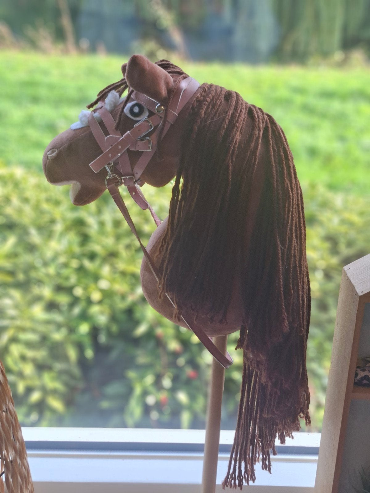 Hobbyhorse van de Pipoos - Bruin met roze hoofdstel, Ophalen of Verzenden, Zo goed als nieuw, Jongen of Meisje