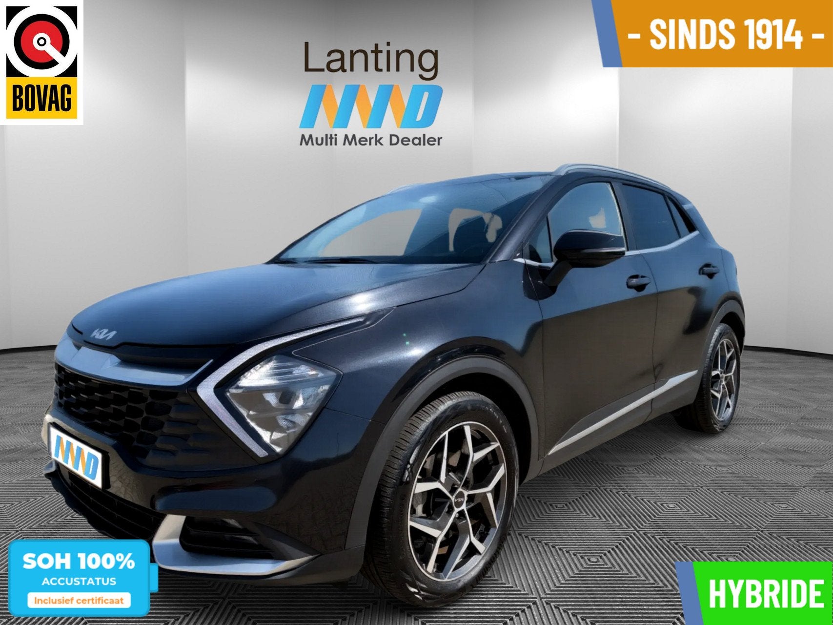 Kia Sportage 1.6 T-GDi Hybrid DynamicLine Automaat!, Stof, Gebruikt, Euro 6, 4 cilinders