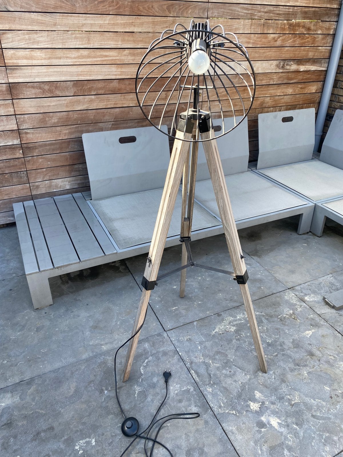 Staande lamp industrieel, Ophalen, Zo goed als nieuw, 150 tot 200 cm