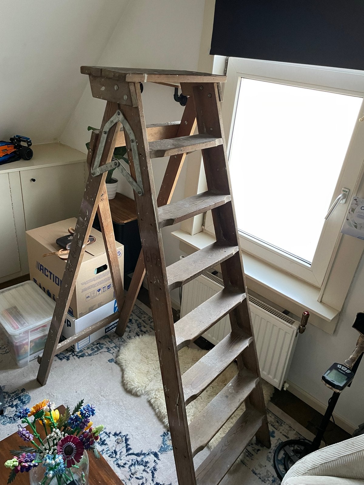 Vintage Brocante Schilders Trap, Antiek en Kunst, Ophalen