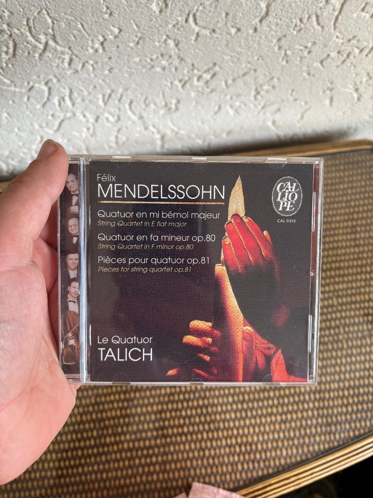 Mendelssohn, Talich Quartet - Quatuor En Mi Bémol Majeur, Ophalen of Verzenden, Classicisme, Gebruikt, Overige typen