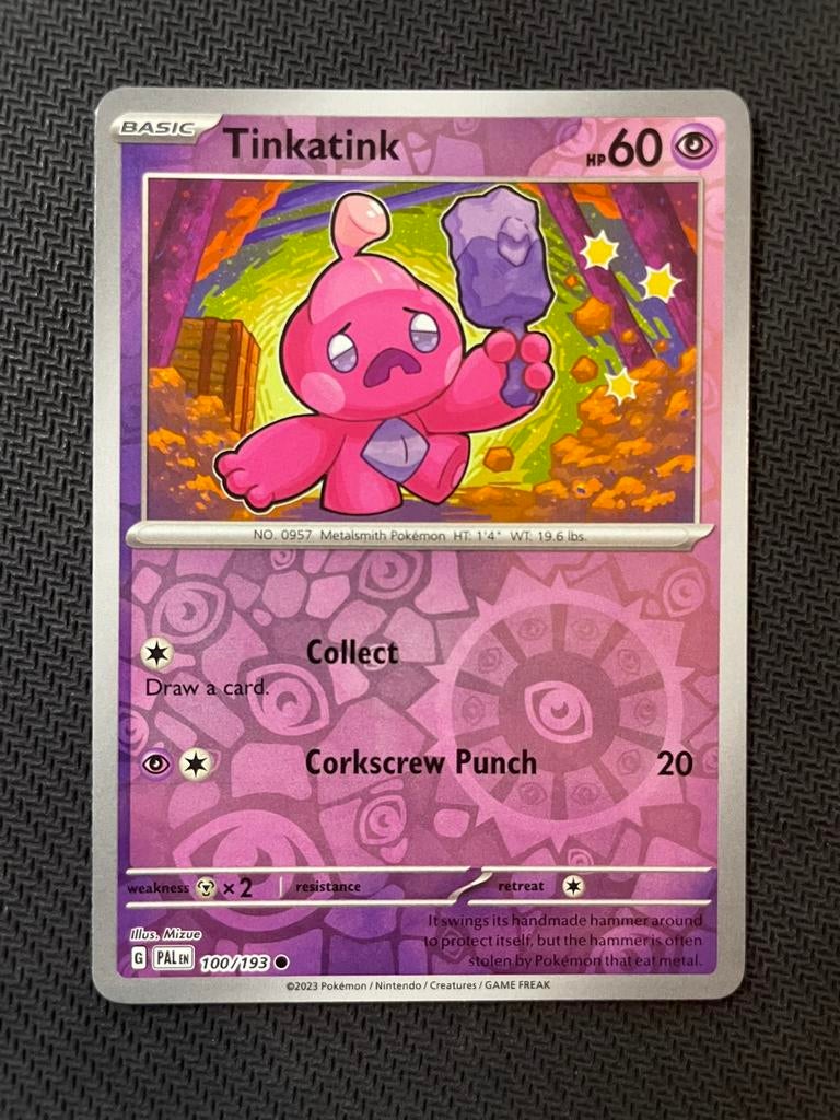Tinkatink 100/193 Reverse Holo Paldea Evolved Packfresh, Verzenden, Zo goed als nieuw