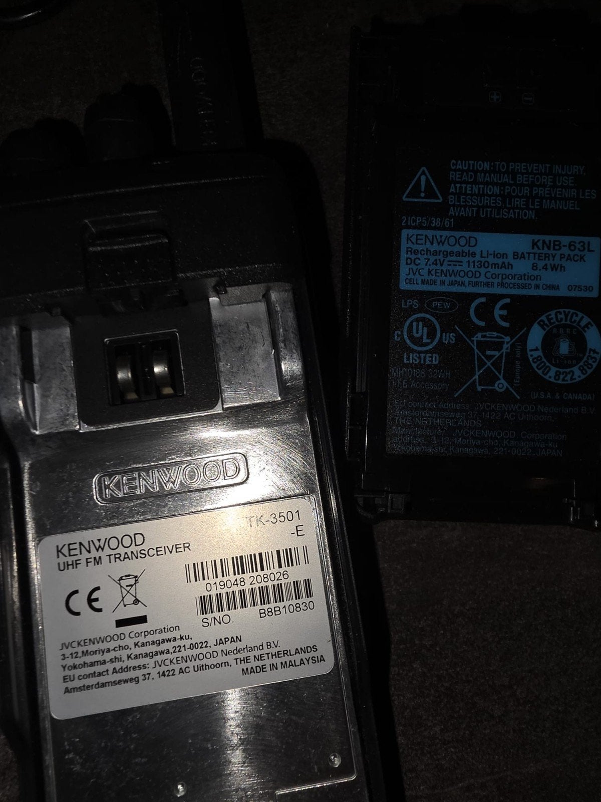 Kenwood 3501 2 stuks plus 1 mic, Ophalen of Verzenden, Nieuw