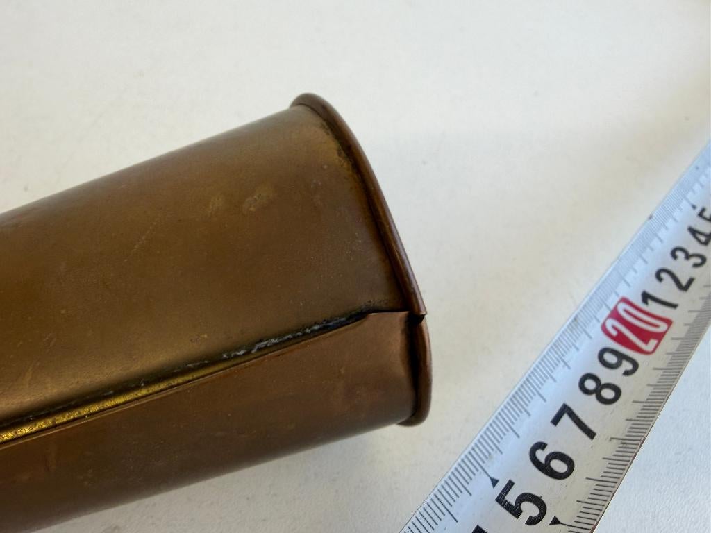 Bronzen Signaalhoorn - toeter 35 cm, Ophalen of Verzenden, Gebruikt, Lijn of Blok