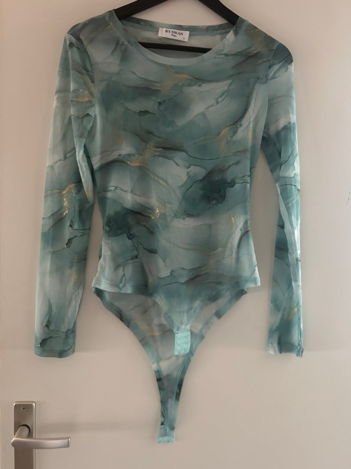 By Swan body groen glitter, maat L, Kleding | Dames, Maat 42/44 (L), Nieuw, Ophalen of Verzenden, Lange mouw