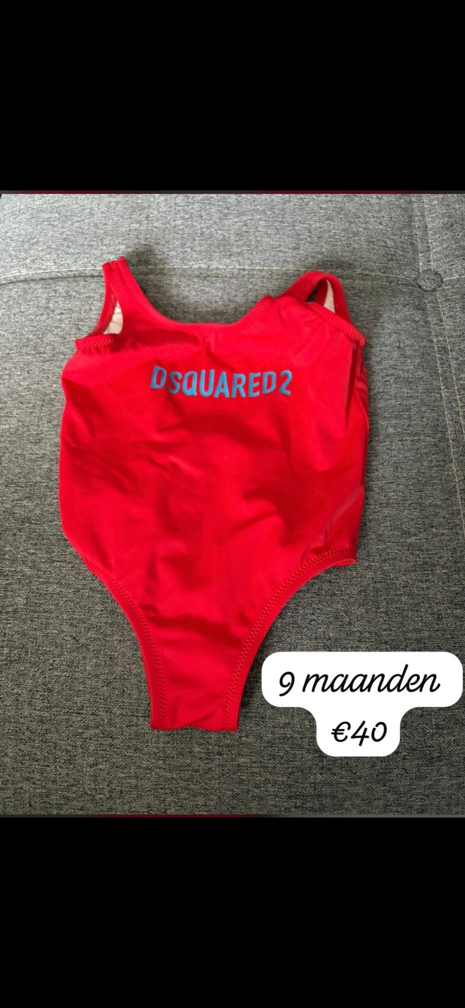 Rood Dsquared2 Zwempak - Zo goed als nieuw (9 maanden), Meisje, Badpak, Ophalen of Verzenden, Zo goed als nieuw