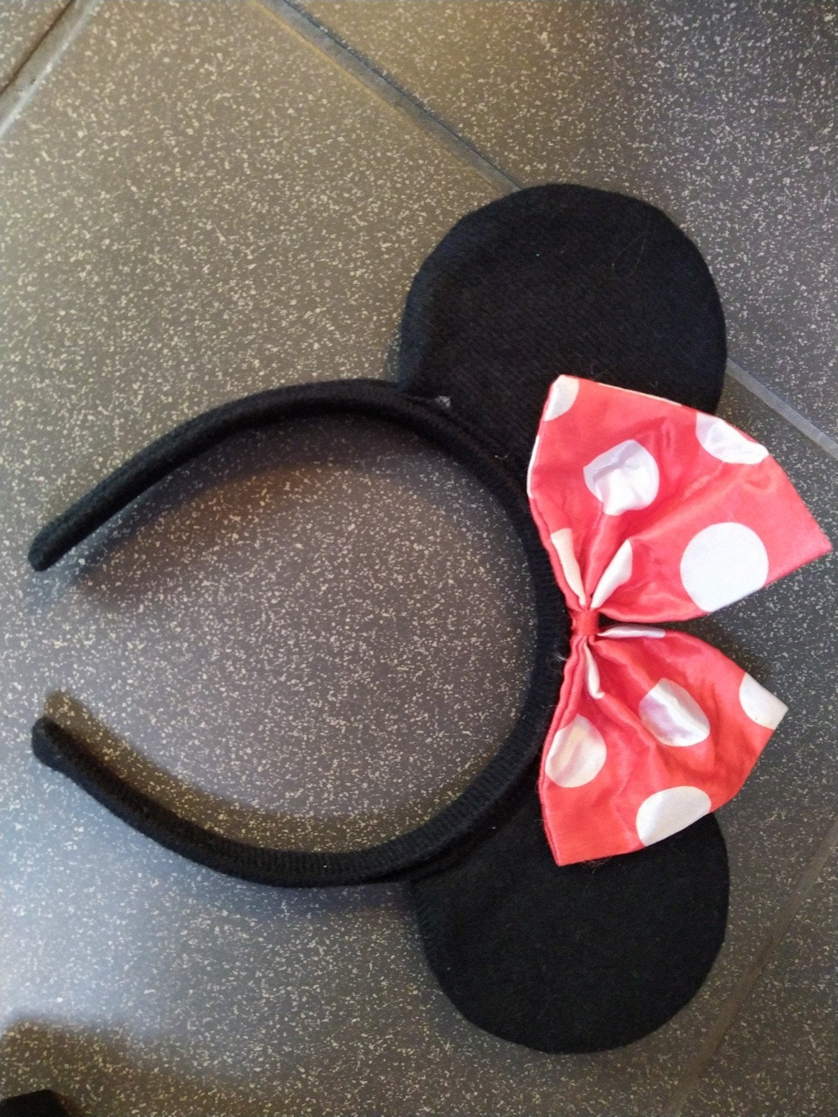 Minnie Mouse diadeem haarband met rode strik, Ophalen of Verzenden, Gebruikt, Meisje
