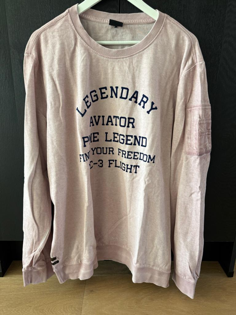 PME Legend Legendary Aviator Sweatshirt XXL, Kleding | Heren, Ophalen of Verzenden, Gedragen, Overige maten, Roze