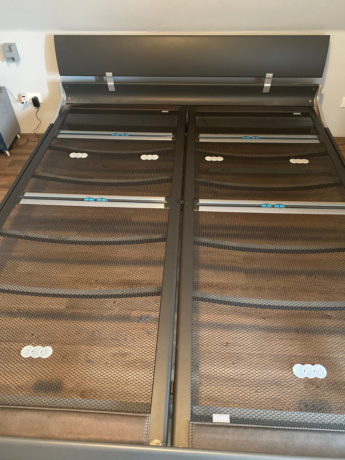 Tweepersoonsbed auping cleopatra met spiraalbodems, Ophalen, Vintage, Tweepersoons, 180 cm
