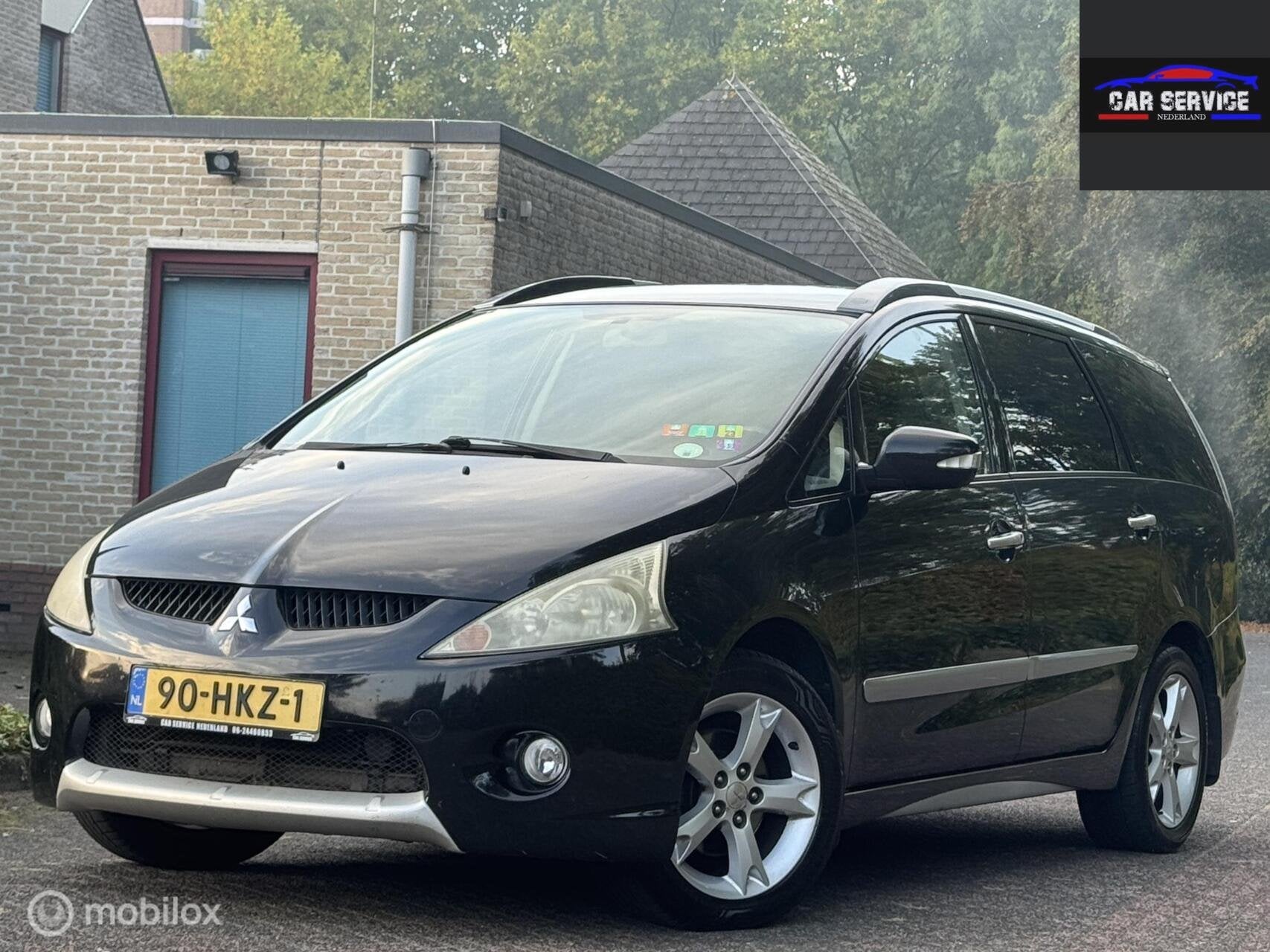 Mitsubishi Grandis 2.4-16V InSport|NAP|APK|AUTOMAAT|7PERSOON, 7 stoelen, Zwart, Bedrijf, 93 €/maand