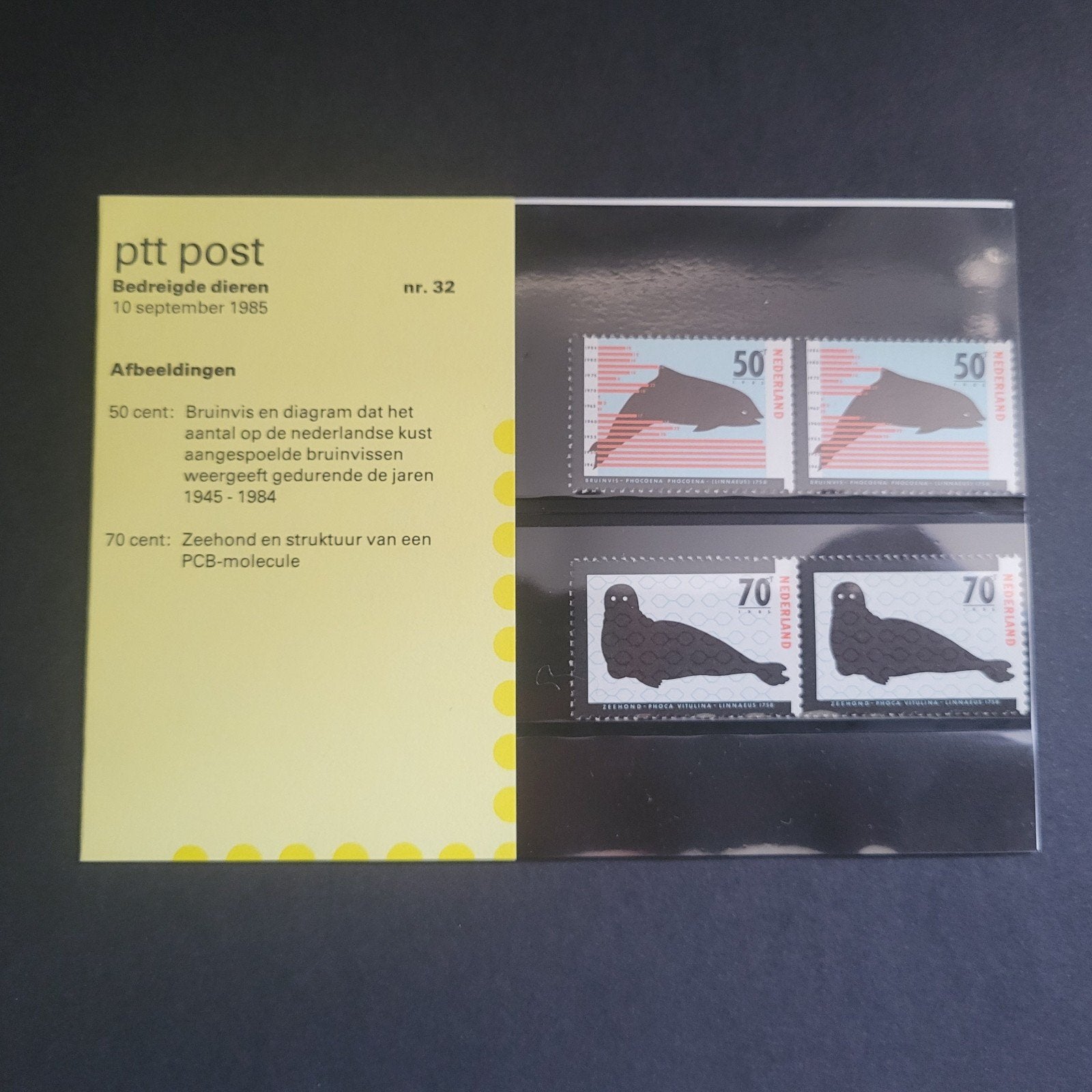 PTT Post Bedreigde Dieren Postzegels 1985, Verzenden, Na 1940, Postfris