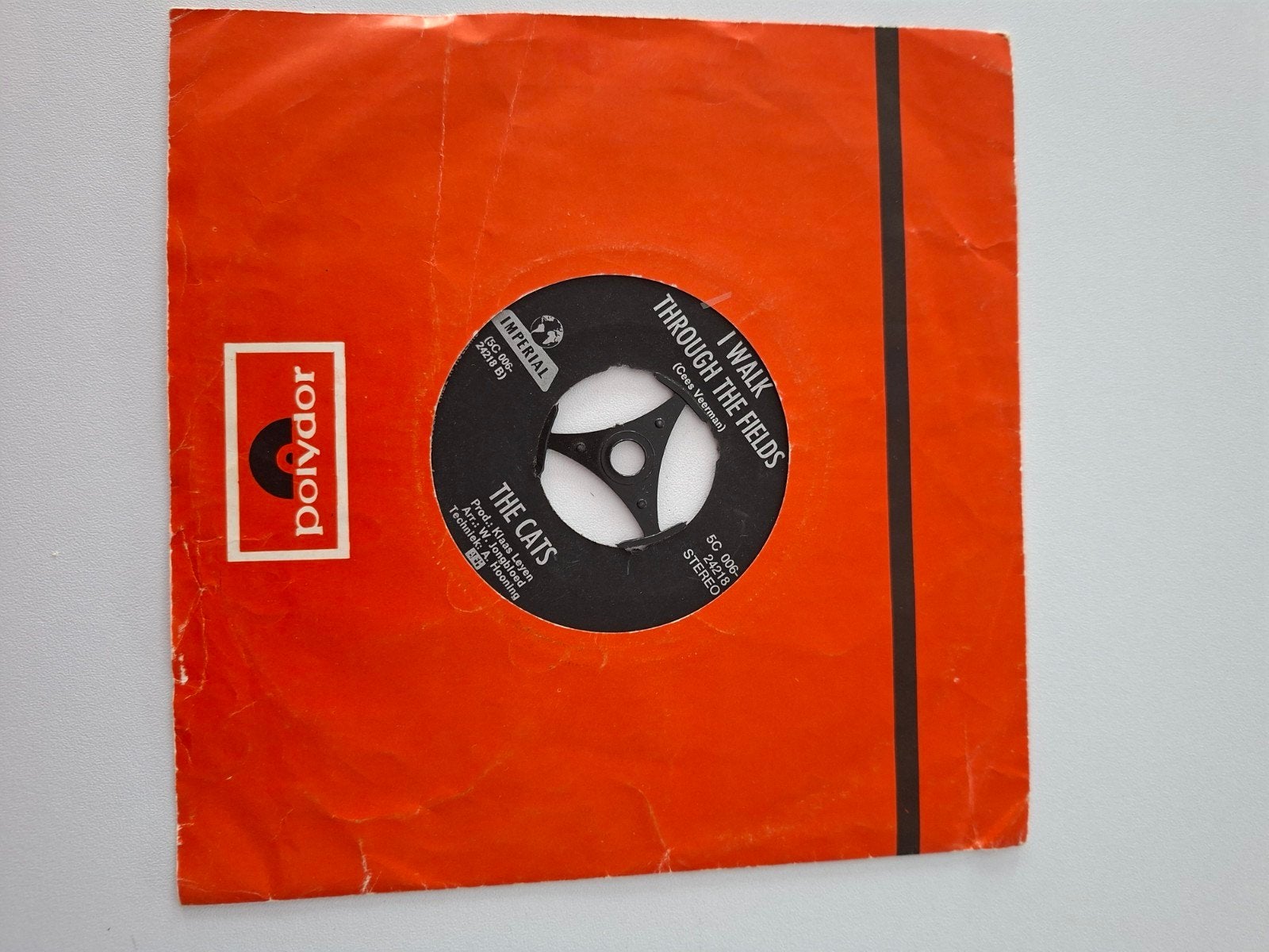 2 The Cats singles: I Walk Through The Fields & Be My Day, Gebruikt, 7 inch, Ophalen of Verzenden, Pop