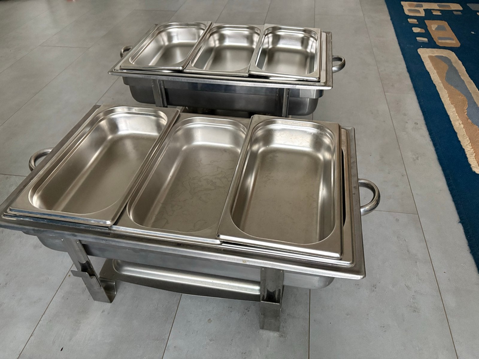 Chafing Dishes / Warmhoudschalen (2 stuks), Ophalen of Verzenden, Gebruikt