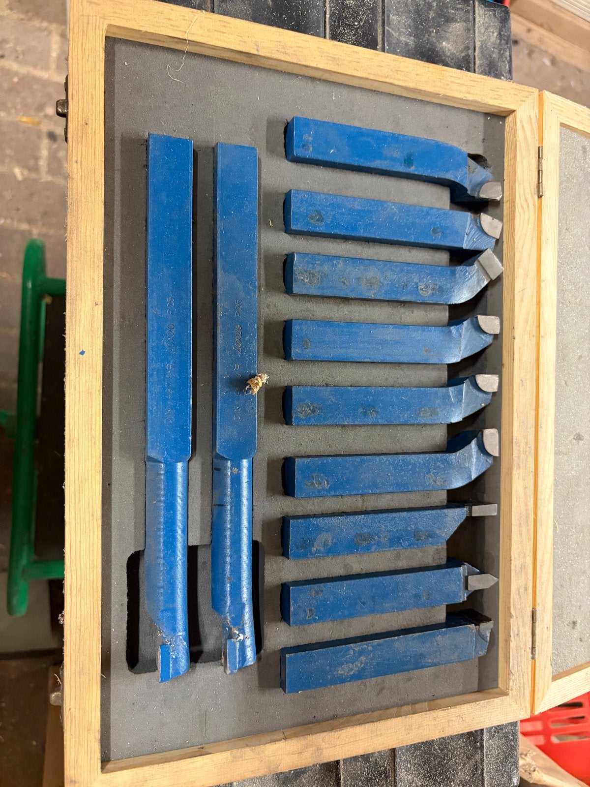 HBM Machines 20x20 - 11 Delige Widia Beitelset, Ophalen of Verzenden, Gebruikt
