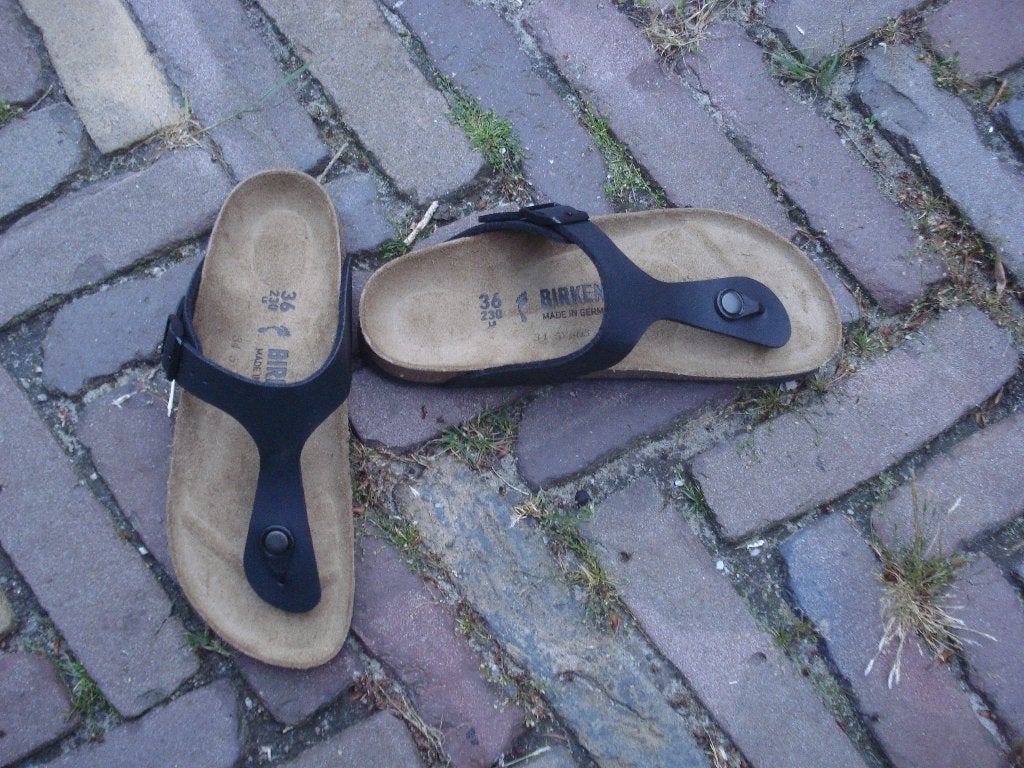 BIRKENSTOCK GIZEH ZWART 36 NIEUW GRATIS VERZENDING PER POST, Slippers, Verzenden, Zwart, Nieuw