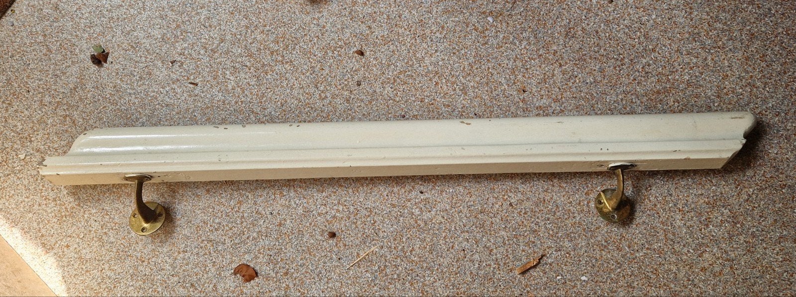 Antieke/Vintage Trapleuning - Crème Wit - 97 cm en 3 meter., Ophalen, Gebruikt
