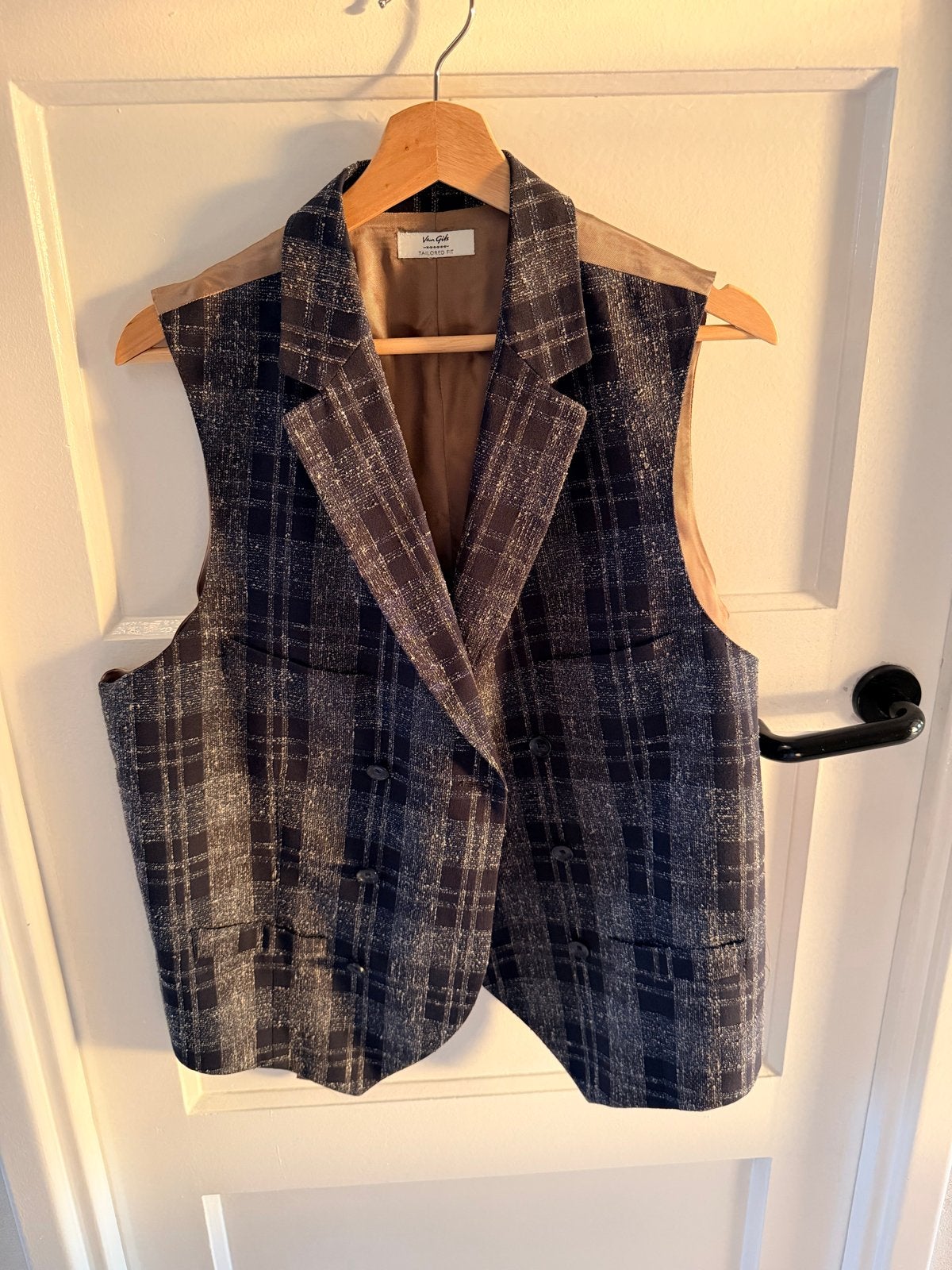 Van Gils geruit colbert en McNeal pantalon, Ophalen of Verzenden, Gedragen, Maat 52/54 (L), Blauw