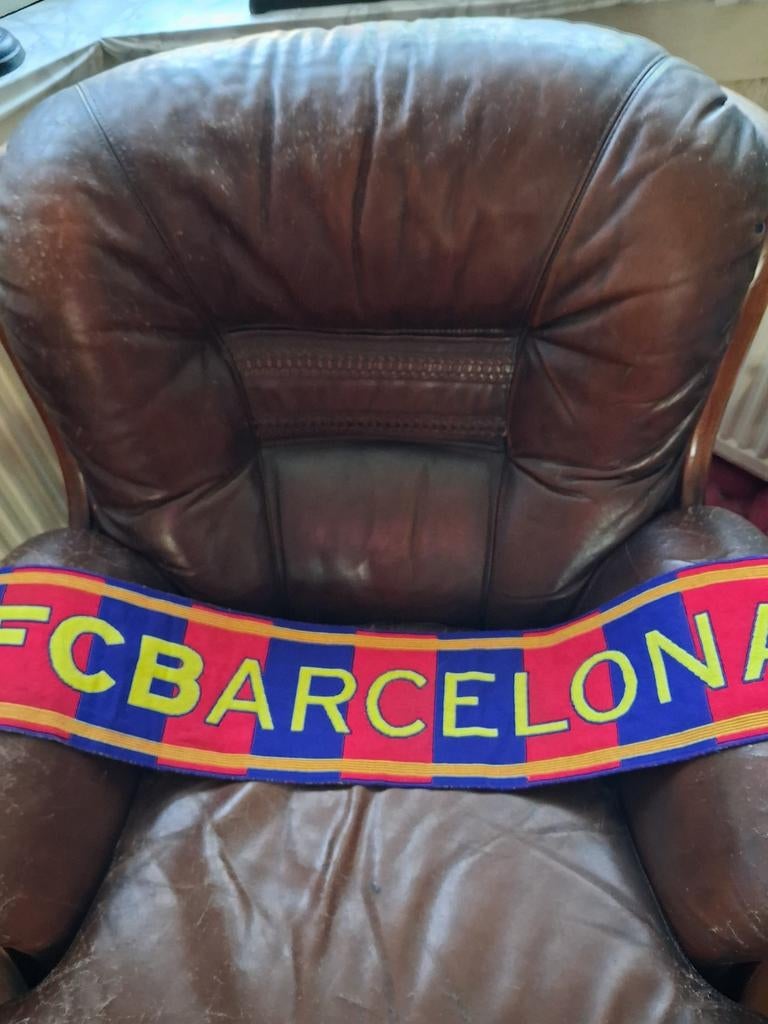 Te koop sjaal van fc Barcelona.Voetbal spanje, Maat XL, Ophalen of Verzenden, Overige typen