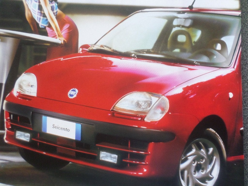 Fiat 600 Seicento & Sporting Brochure, Ophalen of Verzenden, Zo goed als nieuw, Overige merken
