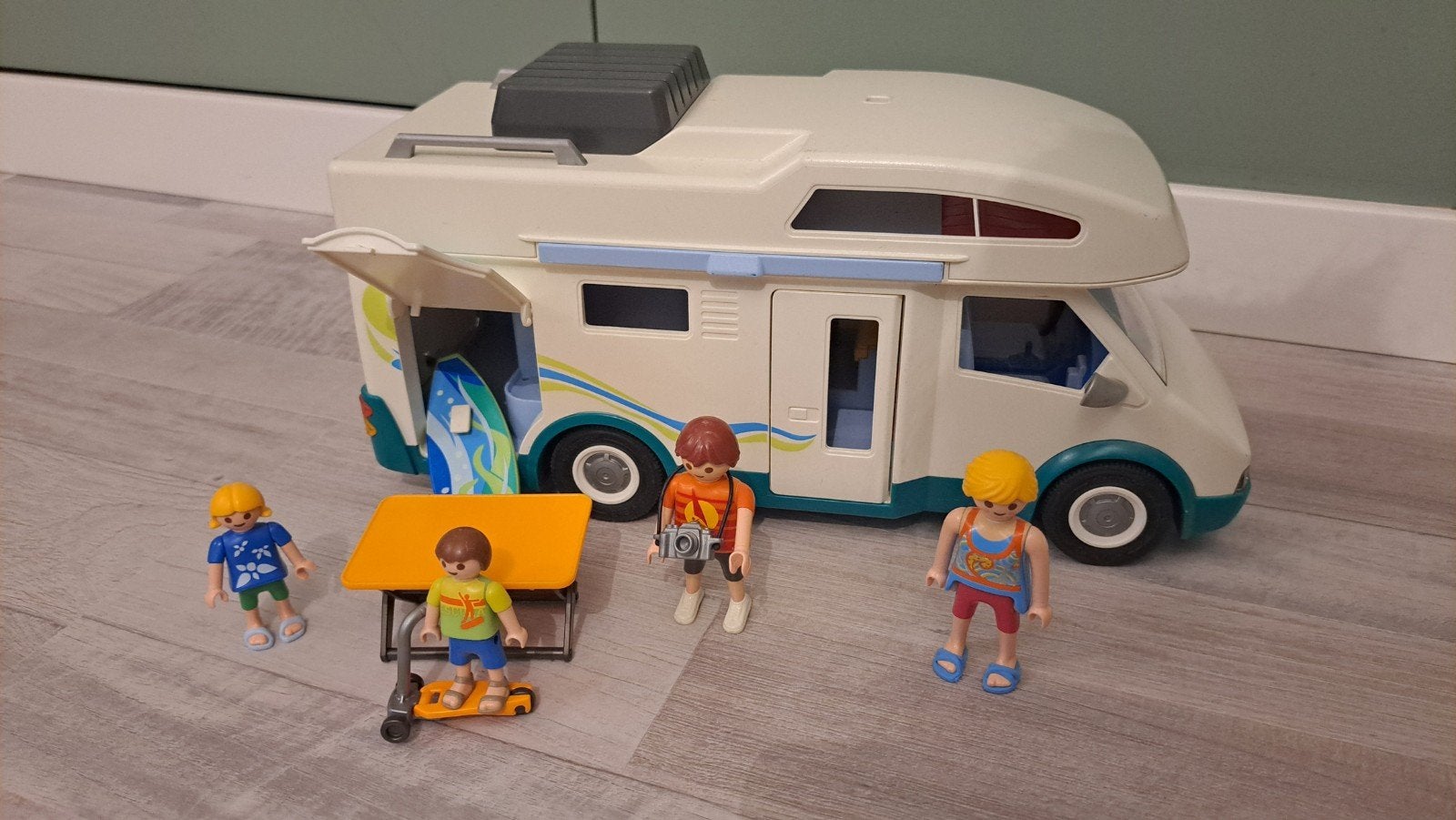 Playmobil Familie-camper 6671, Gebruikt, Complete set, Voertuig, Ophalen of Verzenden