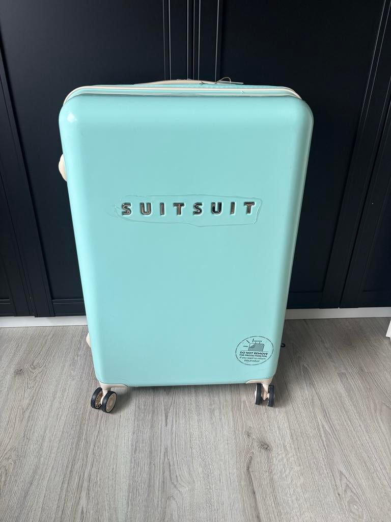 Suitsuit Fabulous Fifties Koffer 76cm - Lichtblauw, Sieraden, Tassen en Uiterlijk, Koffers, Ophalen of Verzenden, Zo goed als nieuw
