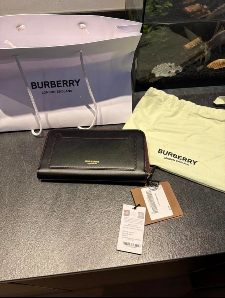 Burberry Dames Portemonnee Nieuw, Ophalen, Nieuw, Zwart, Leer
