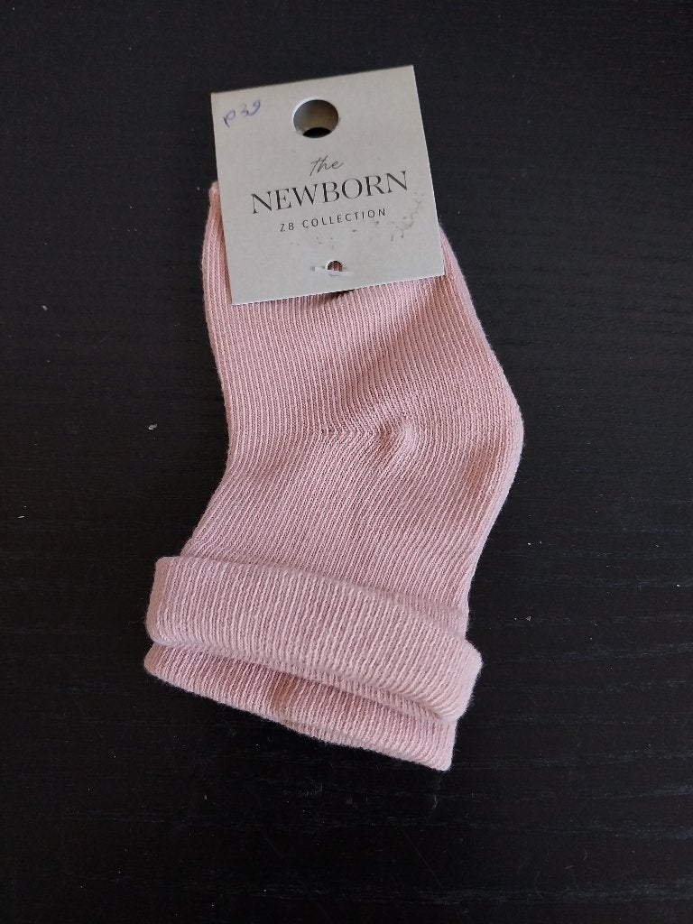 Z8 The Newborn babysokjes effen oud roze 0-3 maanden NIEUW, SO, Meisje, Z8, Nieuw