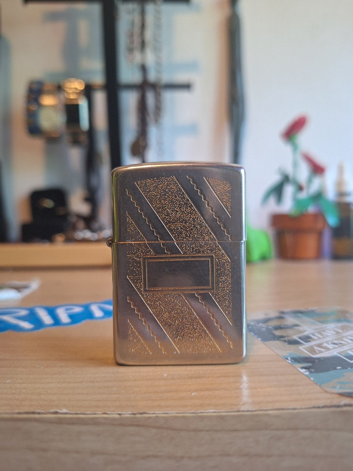 Vintage zippo aansteker, Verzamelen, Ophalen of Verzenden, Gebruikt, Aansteker
