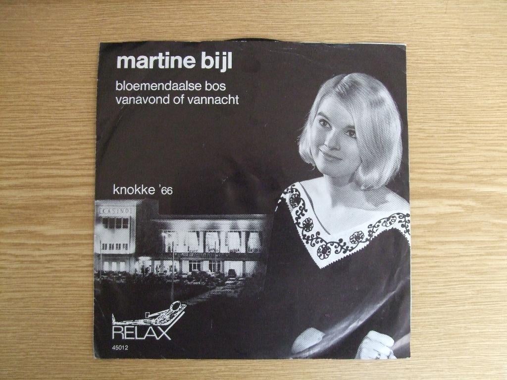 MARTINE BIJL    BLOEMENDAALSE BOS / VANAVOND OF VANNACHT, 7 inch, Single, Ophalen of Verzenden, Zo goed als nieuw