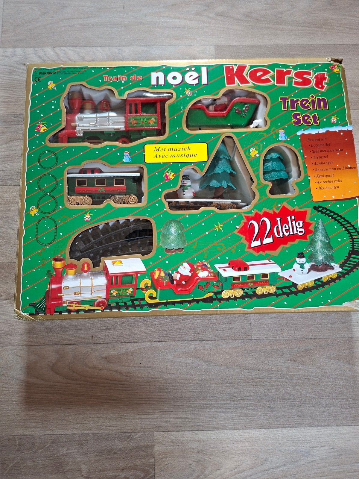 22-delige kersttreinset ("Train de Noël / Kerst Trein Set"), Diversen, Ophalen of Verzenden, Nieuw