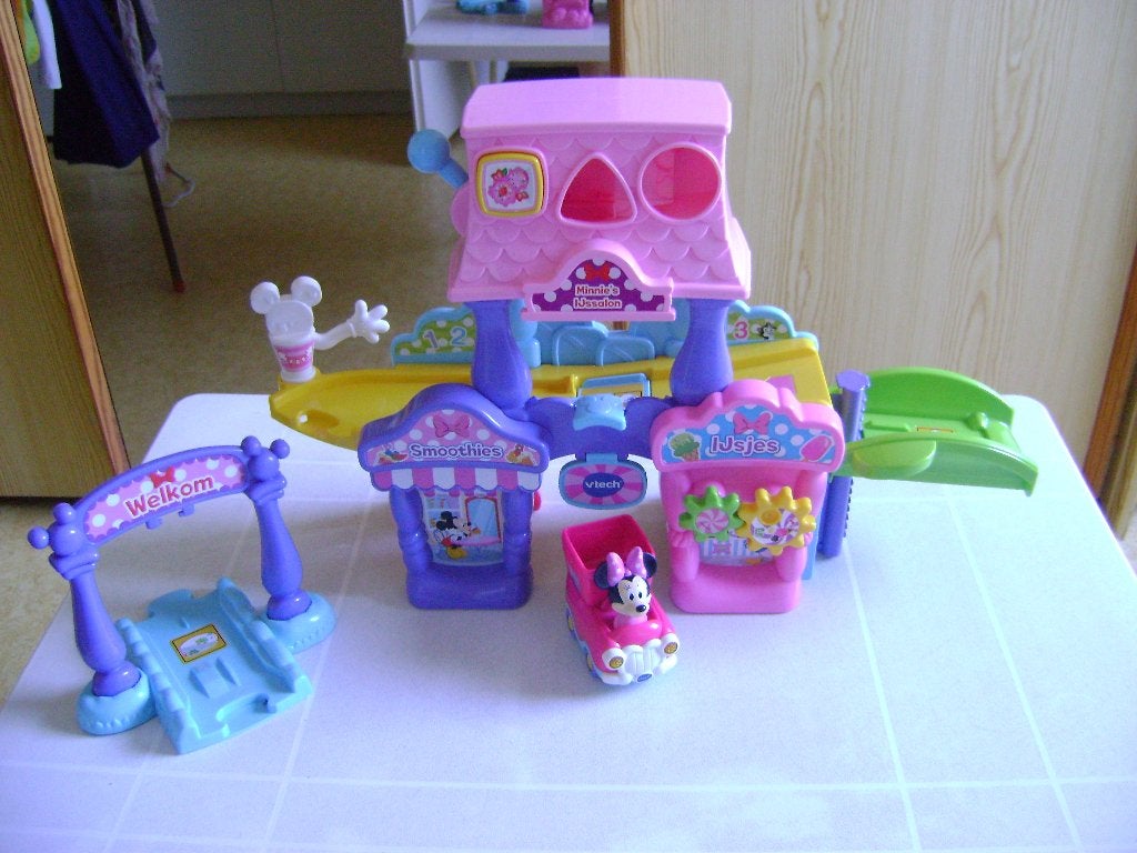 vitech minnie mouse ijssalon auto met minnie licht en geluid, Ophalen of Verzenden, Zo goed als nieuw, 2 tot 4 jaar