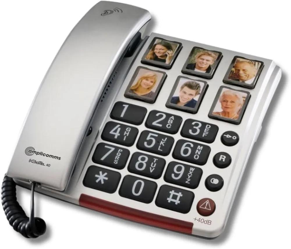 Amplicomms BigTel 40 plus - Telefoon met grote toetsen, Telecommunicatie, Vaste telefoons | Niet Draadloos, Ophalen