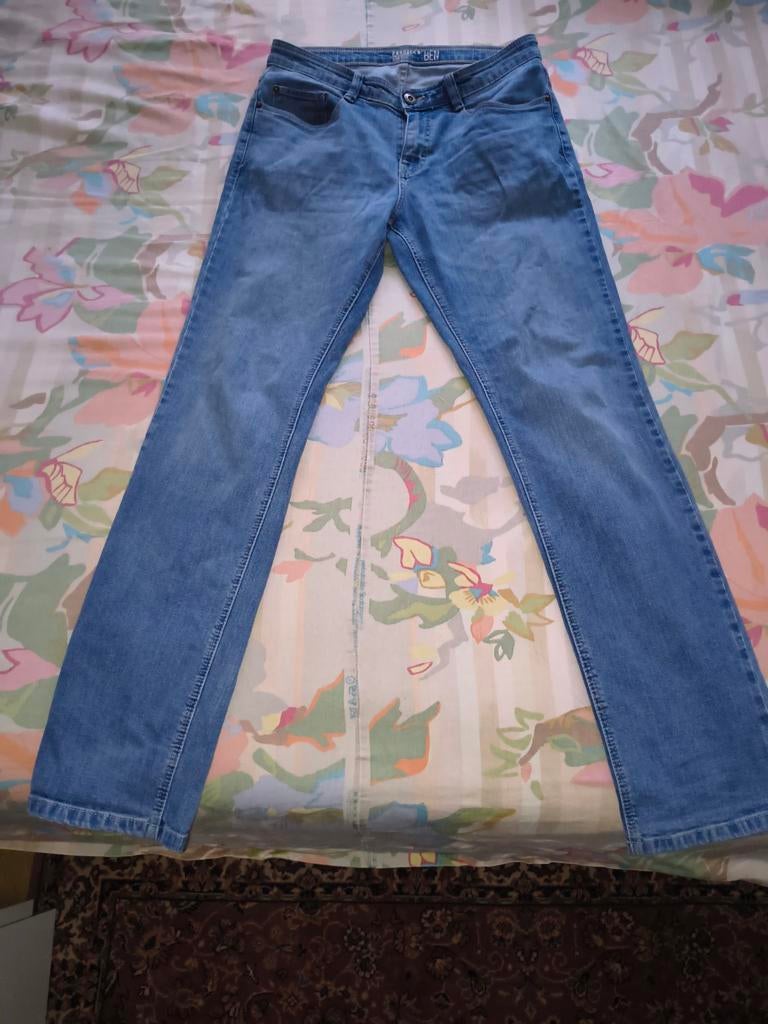 Paddocks spijkerbroek maat 34/34 - Tapered Leg Low Rise, Paddocks, Blauw, Ophalen of Verzenden, Zo goed als nieuw