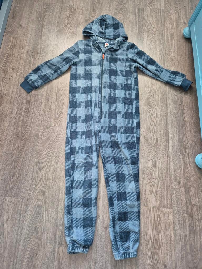 Hema Onesie Geruit Maat 146/152, Ophalen of Verzenden, Zo goed als nieuw, Maat 146