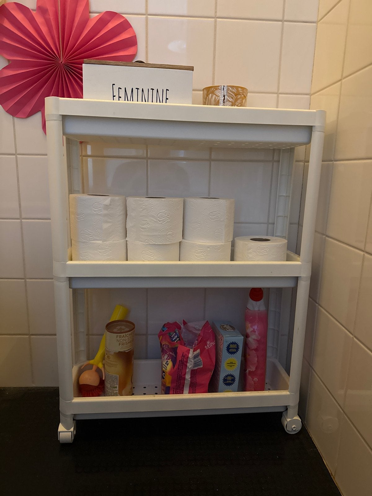 IKEA RÅSKOG roltafel/serveerwagen - wit, Ophalen, Zo goed als nieuw