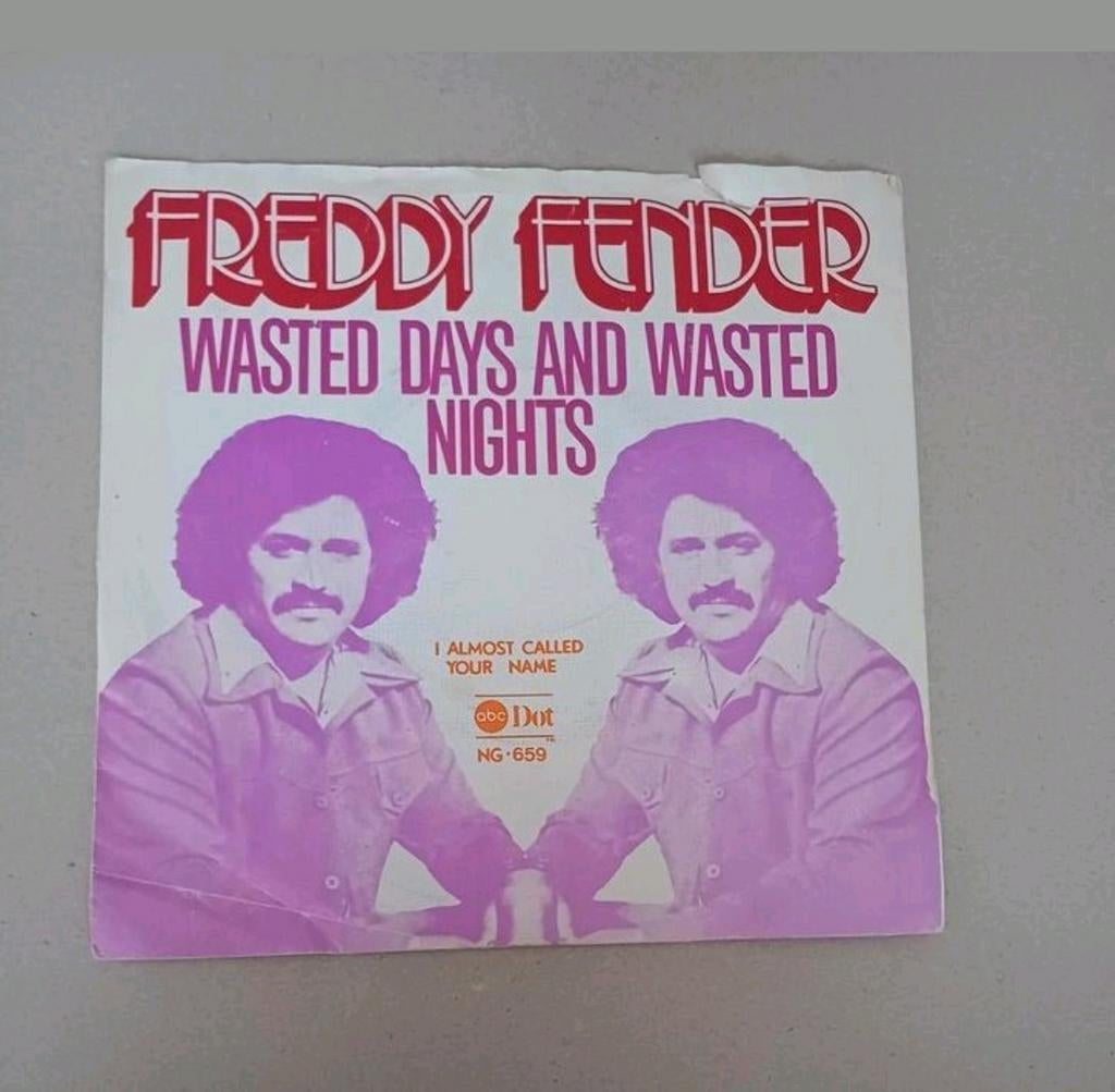 Freddy Fender  - Wasted Days And Wasted Nights, Cd's en Dvd's, Vinyl Singles, Gebruikt, 7 inch, Single, Ophalen of Verzenden