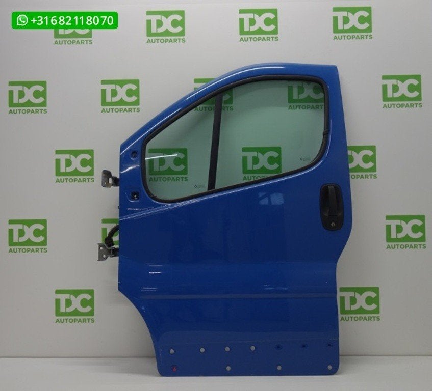 Opel Vivaro bestel A ('01-'14) Deur linksvoor blauw, Gebruikt, Deur, Ophalen of Verzenden