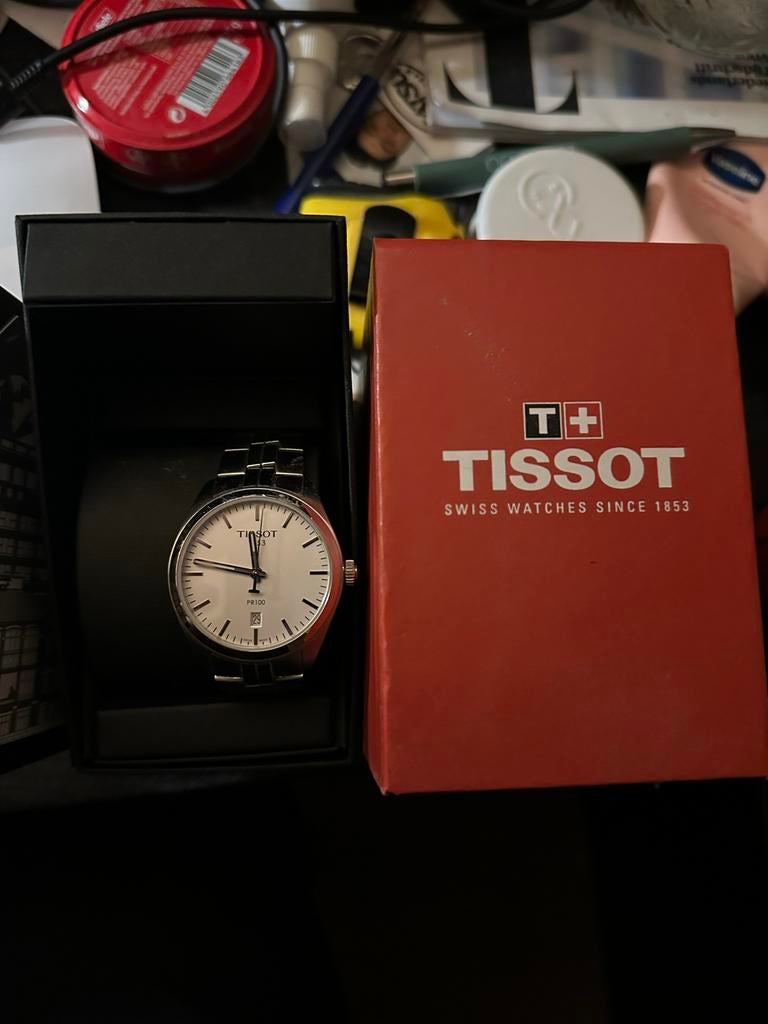 Tissot PR100 Heren Horloge - Zo goed als nieuw, Overige merken, Staal, Polshorloge, Ophalen of Verzenden