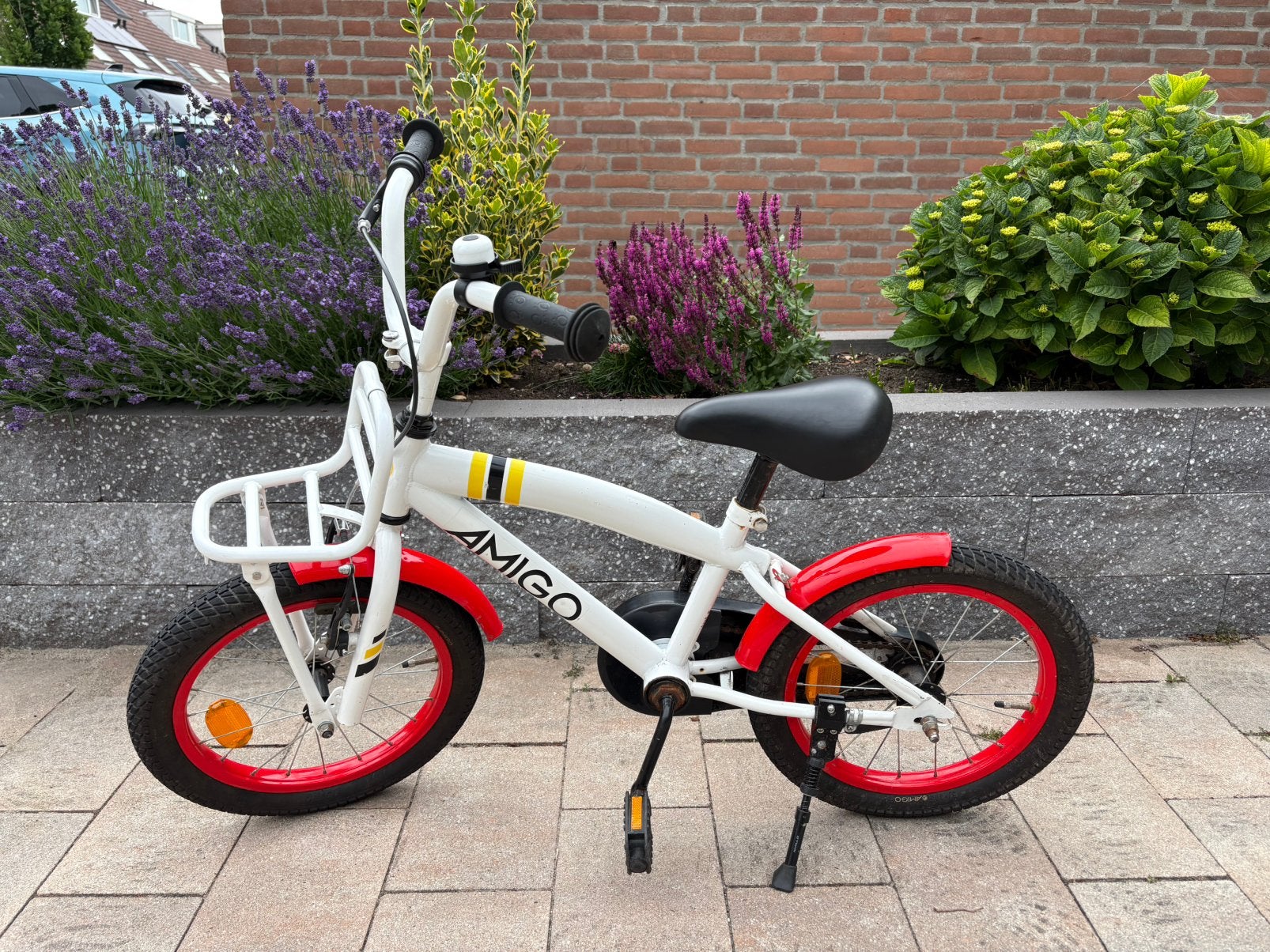 Amigo 16 inch jongensfiets, Ophalen, Gebruikt, Terugtraprem, 16 tot 20 inch