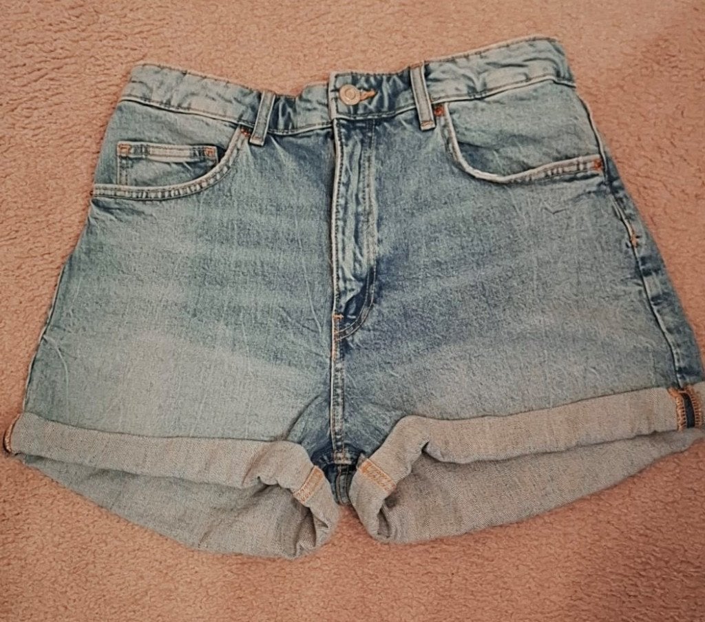 Nieuw shortje Denim maat 42 merk Zara, Kort, Zara, Maat 42/44 (L), Nieuw