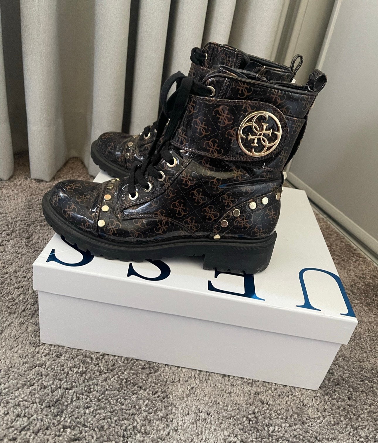 Boots guess, Ophalen of Verzenden, Zo goed als nieuw, Zwart