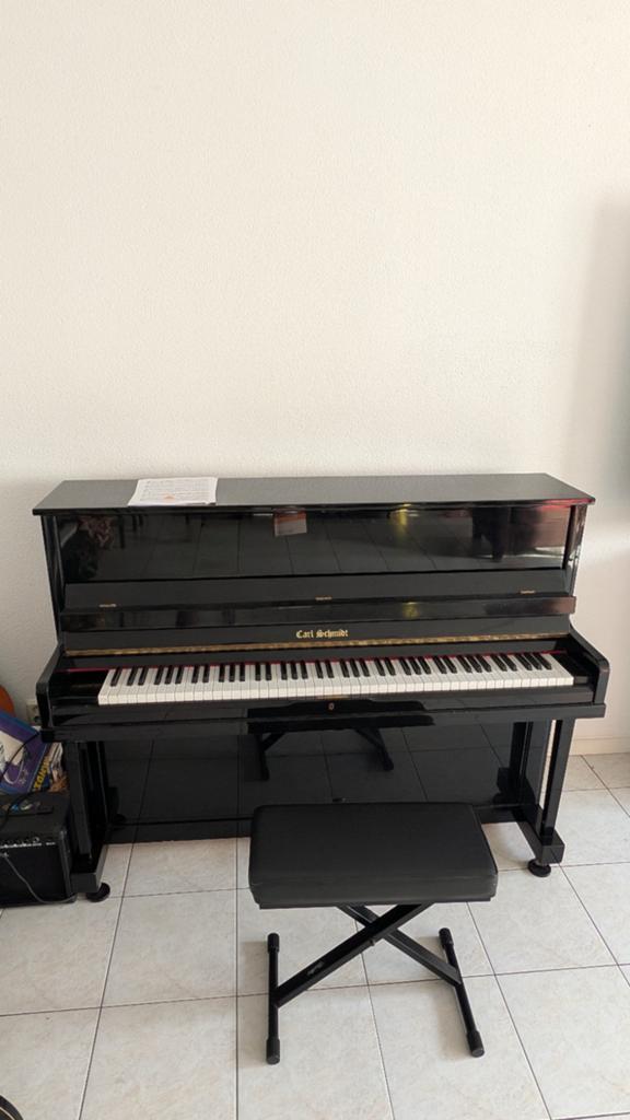 Carl Schmidt Piano - Zwart, Hoogglans, Muziek en Instrumenten, Piano's, Gebruikt, Zwart, Ophalen of Verzenden, Piano