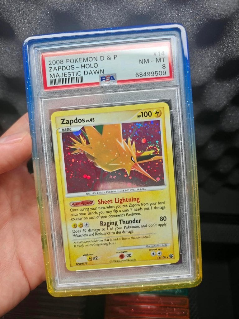 Pokemon Diamond Pearl Majestic Dawn Zapdos Holo PSA 8, Verzenden, Zo goed als nieuw