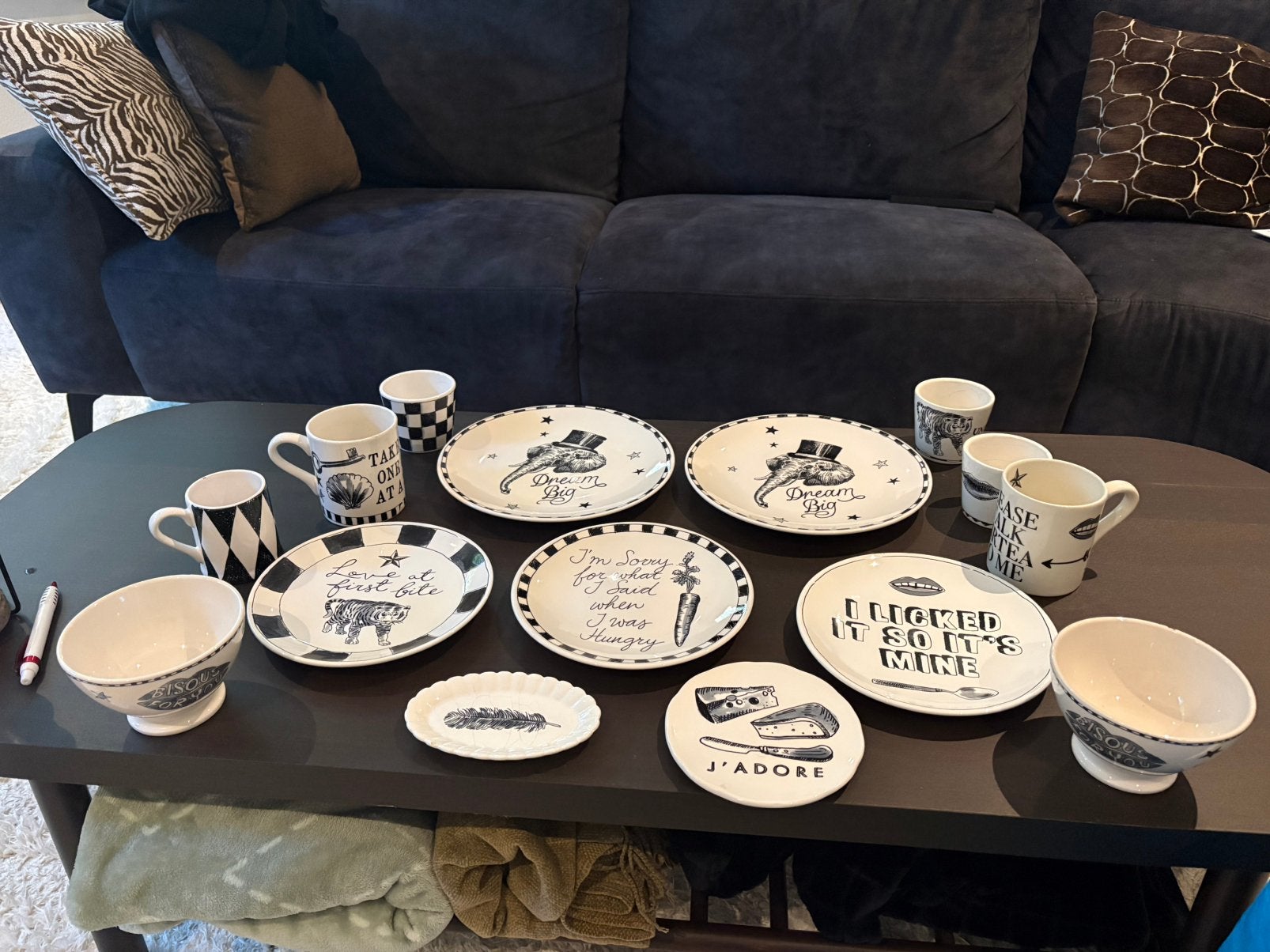 Blond Amsterdam Noir servies – complete set, Antiek en Kunst, Ophalen of Verzenden